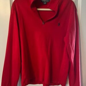 Ralph Lauren Vibrant Red Half-Zip Pullover